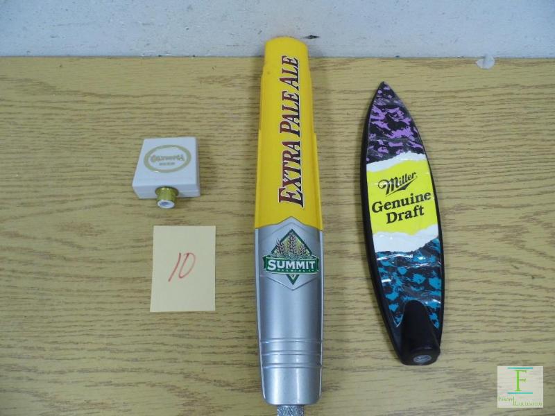 lot 10 image: 3 Beer Tap Handles