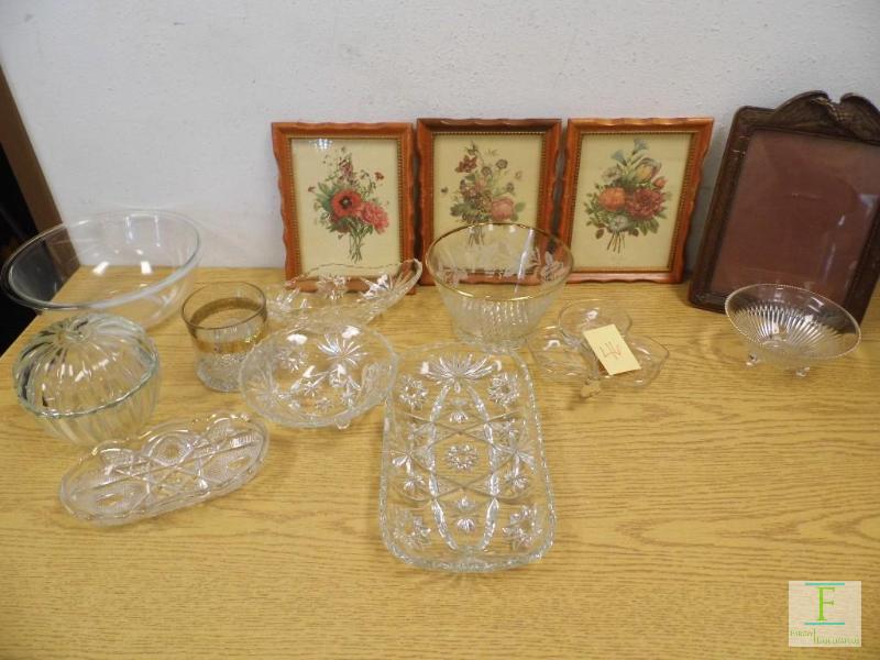 lot 46 image: Frames and Glassware