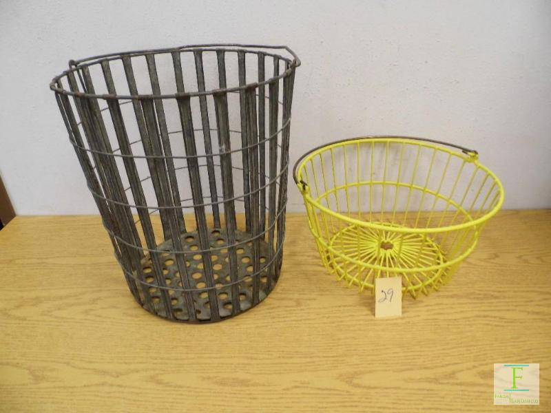 Vintage Metal Baskets