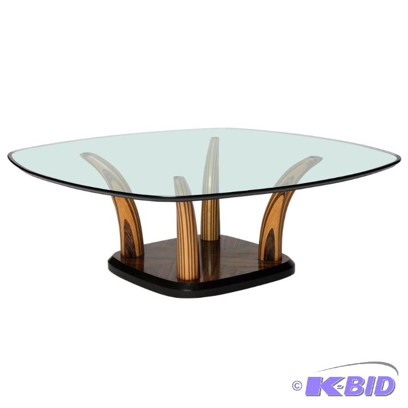 lot 11 image: Signed by designer Gene E York Henredon Scene Two Coffee Table