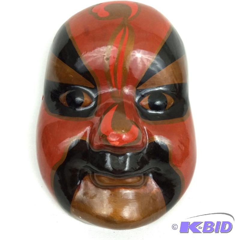 lot 26 image: Vintage sichuan Chinese demon opera mask