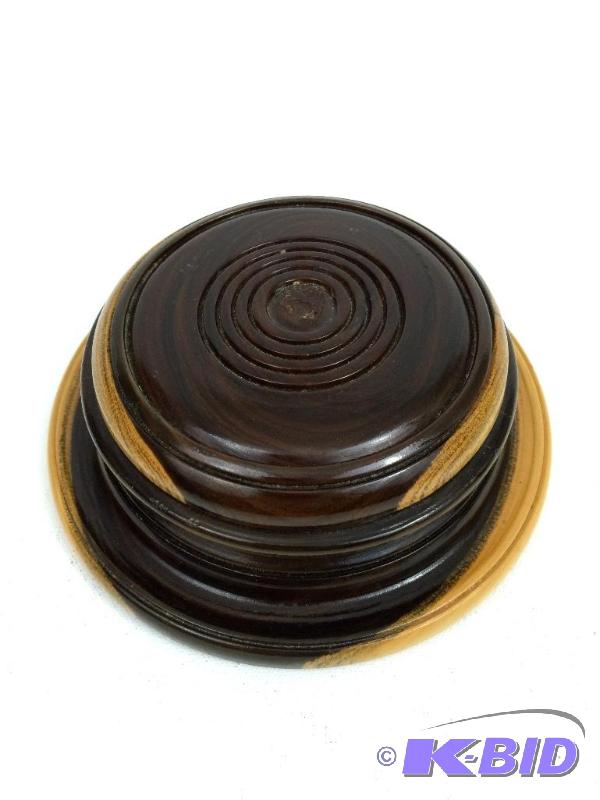 lot 37 image: Vintage set of Wooden Coasters In Case