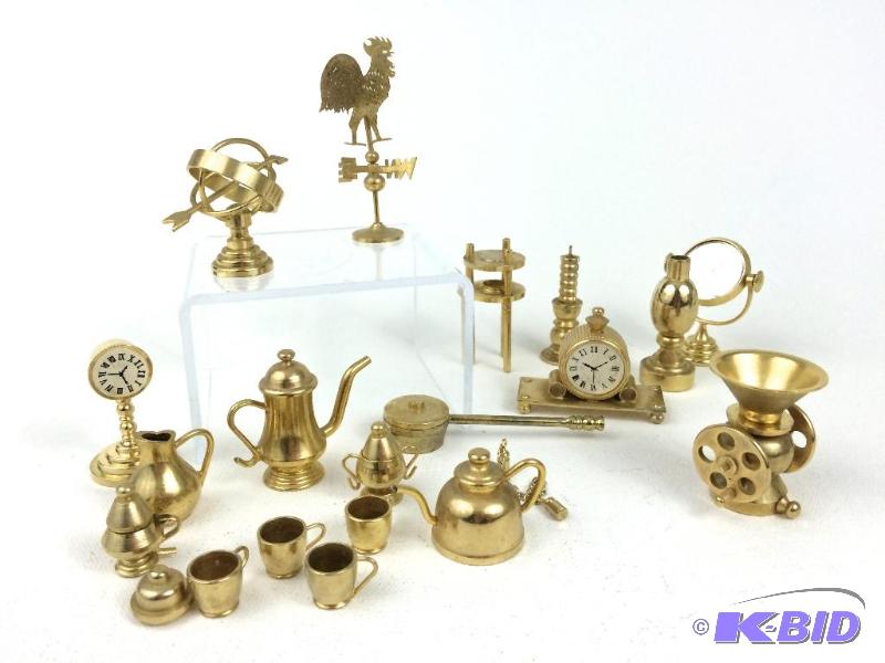 lot 43 image: Brass Collectable Miniatures