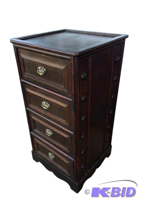 lot 7 image: Chest of exotic drawers