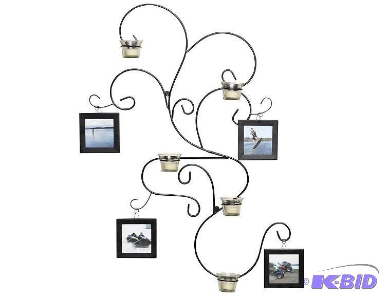 alcove Photo Frame Wall Hanging with Candleholders
