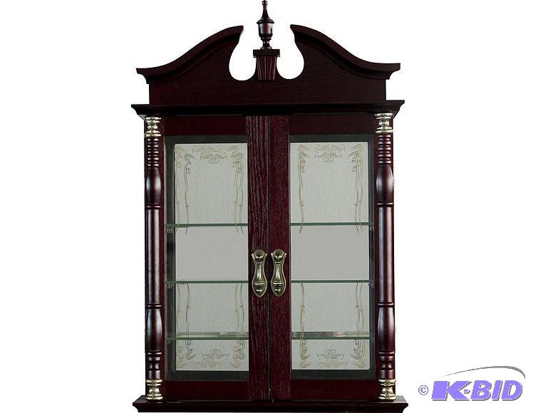 Wall Curios Cabinet - Cherry