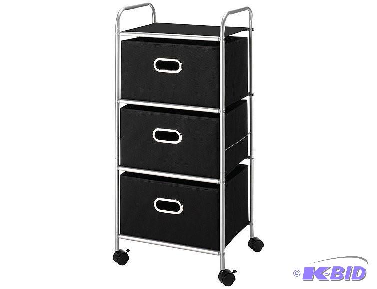Whitmor 3 Drawer Rolling Cart