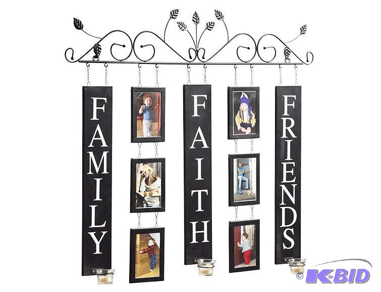 Faith, Family, Friends Photo Frame Wall Art