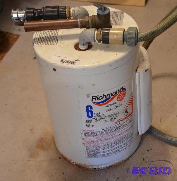 lot 108 image: Richmond on demand water heater model 6EP2-1...