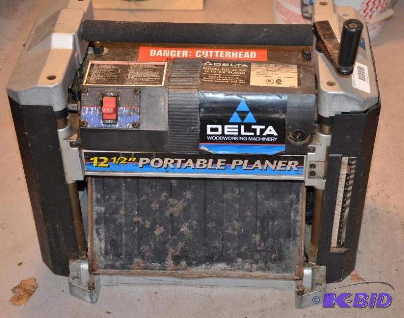 lot 112 image: Delta wood planer model 22-560 12.5" x 6...