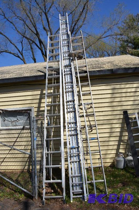 lot 122 image: 20 foot aluminum plank- ladders are in lots 1...