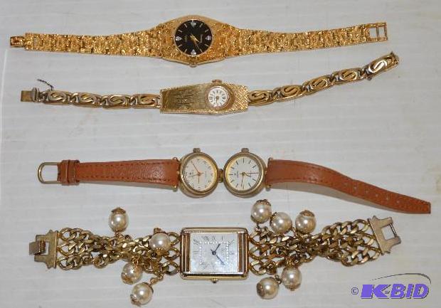 lot 139 image: Four vintage womens watches...