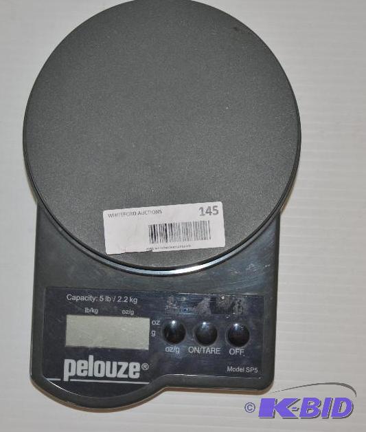 lot 145 image: Pelouze scale max capacity 5 pounds, model SP...
