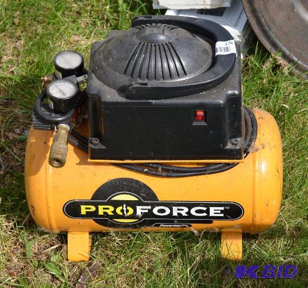 lot 176 image: ProForce compressor 2 gallon 100 psi model VP...