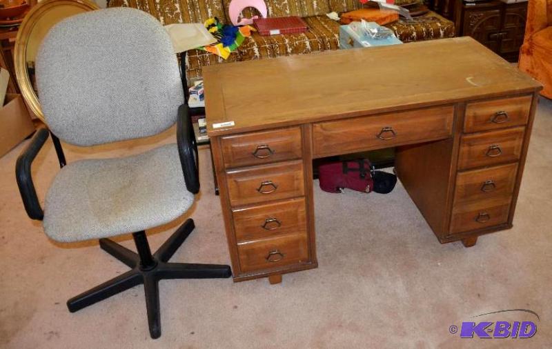 lot 183 image: &quotKeyhole Desk" made by Williams fur...