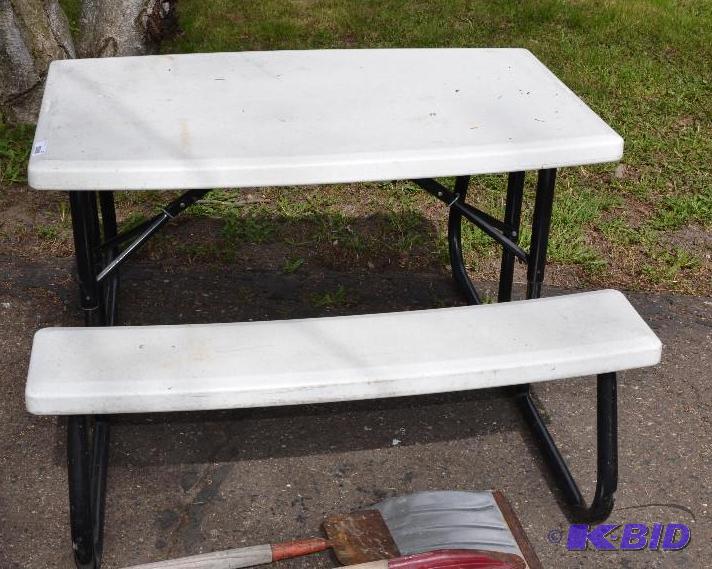 lot 222 image: Folding picnic table 45" long...