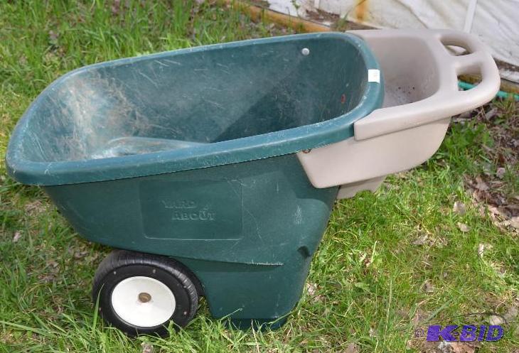 lot 225 image: Yard About plastic wheel barrow...