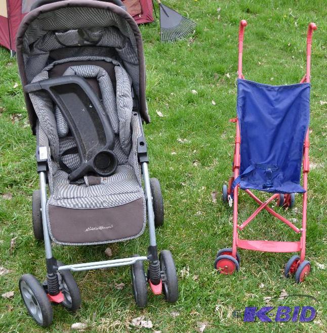 lot 246 image: Eddie Bauer stroller & Jmason stroller...