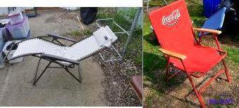 lot 250 image: Coca-Cola Chair & zero gravity chair...