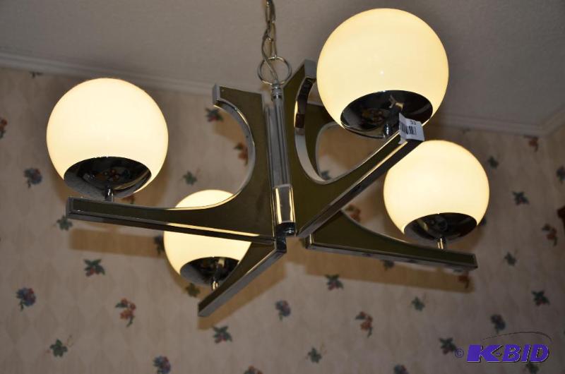 lot 51 image: Hanging ceiling light 26" diameter...