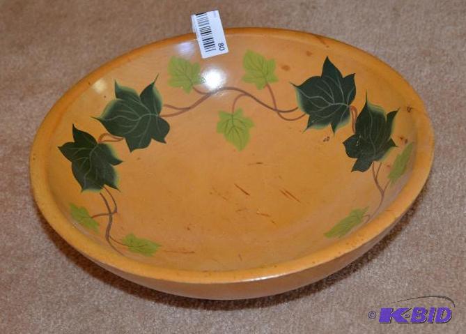 lot 80 image: Rio grande wooden salad bowl 11" diamete...