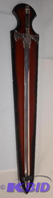 lot 103 image: Collectible Sword on display.   Size is ...