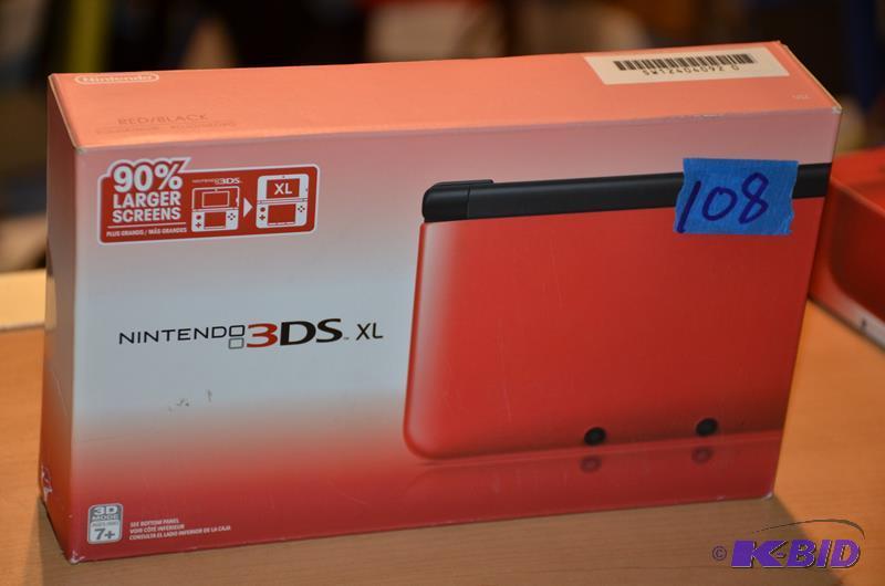 lot 108 image: Nintendo New 3DS XL handheld system  Get read...