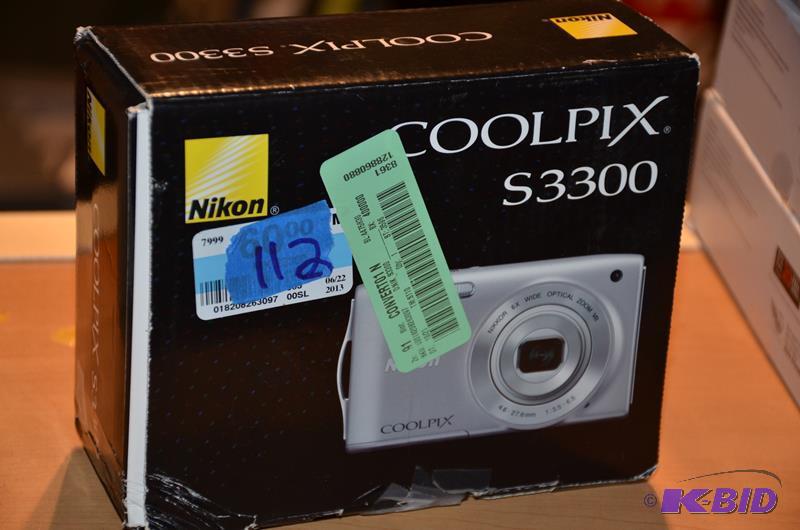 lot 112 image: NIKON Coolpix&nbspS3300 Camera...