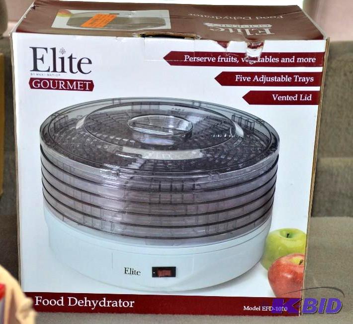 lot 131 image: MaxiMatic EFD-1010 Elite Gourmet 5-Tray 135-W...