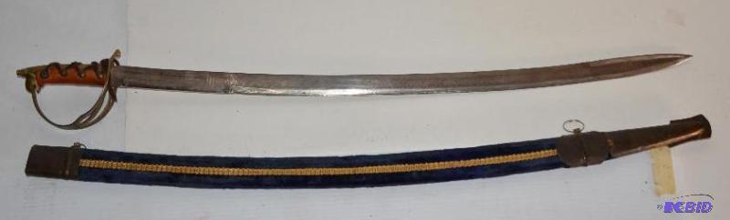 lot 14 image: Antique Indian&nbspMilitary sword&nbsp38&qu...
