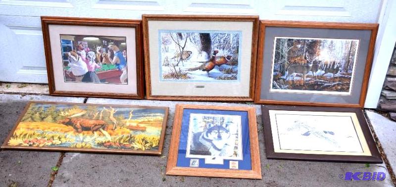lot 21 image: Framed print &quotLeader of the Pack" b...