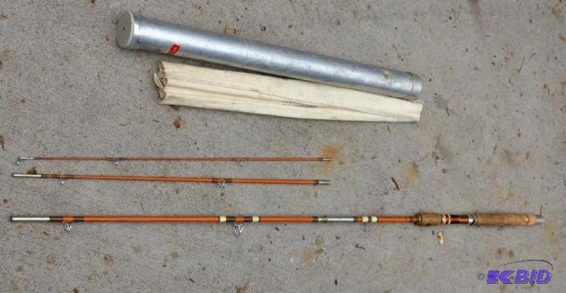 lot 22 image: Vintage Eagle Claw fishing rod by wright &...