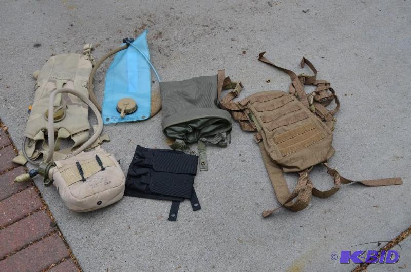 lot 30 image: 2 Camelback & 1 canteen & other bags...