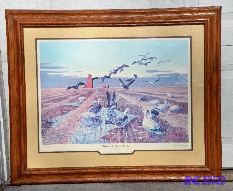 lot 37 image: Framed print &quotBlues, Know, Rain & Ba...