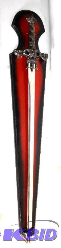 lot 4 image: Collectible sword on display.   Size is ...