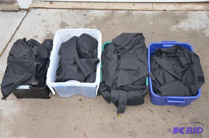 lot 83 image: Black military or guard uniforms. these are m...