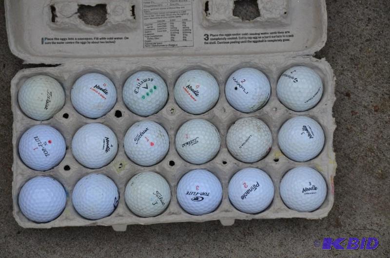 lot 85 image: 18 golf balls  Proceeds from this item will g...