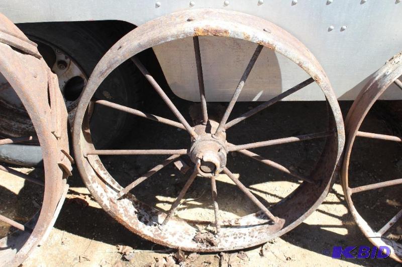 Large Vintage Steel Wheel, Matches Lot 20...