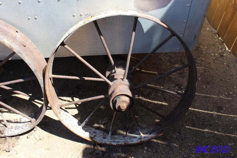 Large Vintage Steel Wheel, Matches Lot 19...