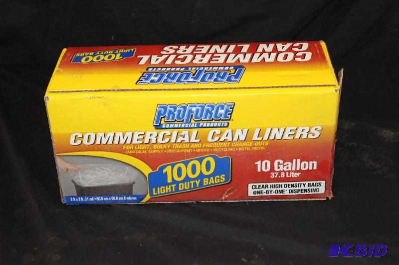 Commercial Can Liners, 1000, a few have been ...