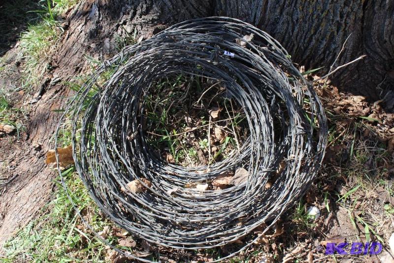 Roll of Barbed Wire, Used&nbsp...