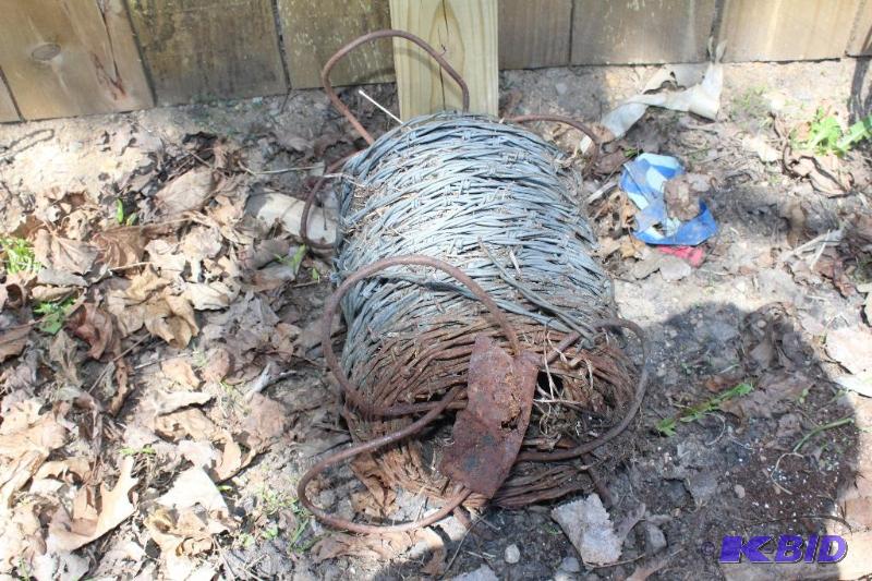 Roll of Barbed Wire, New, Partial Roll...