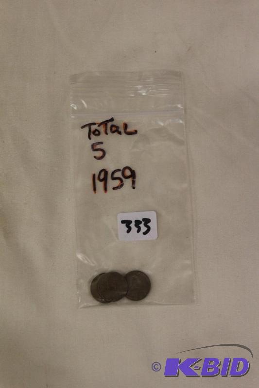 5 1959 Pennies&nbsp...
