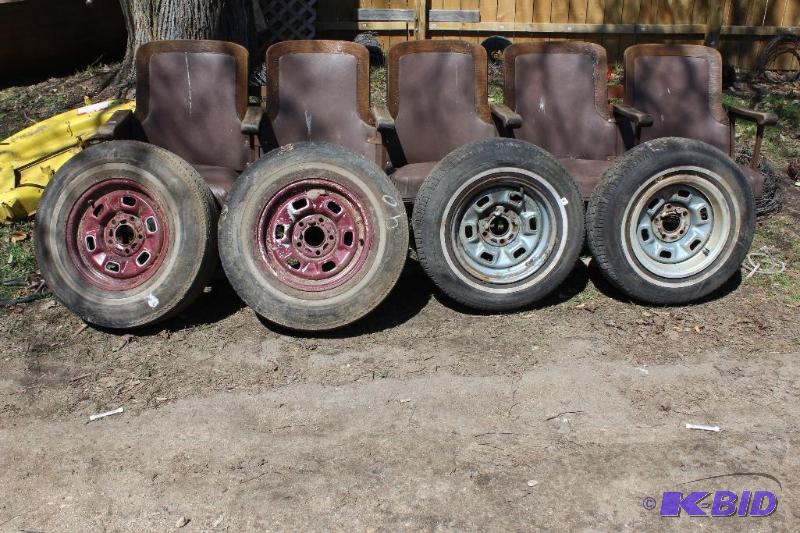 Set of Vintage Chevy&nbsp5 Bolt Wheels&nbsp...