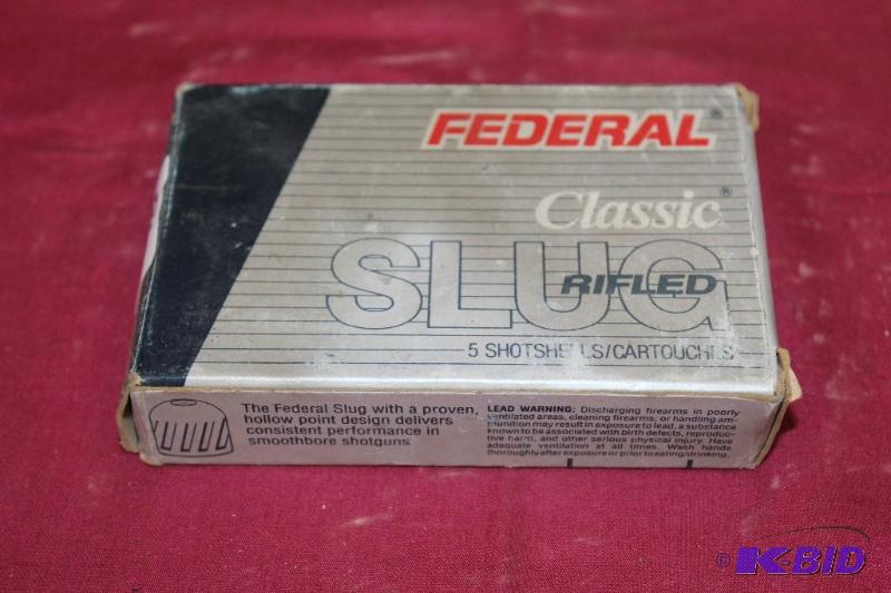 Federal Classic Rifled Slugs, 12 GA, 3, 1 14 ox, box of 5