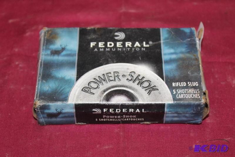 Federal Power Shok Rifled Slugs, 12 GA, 2 34...
