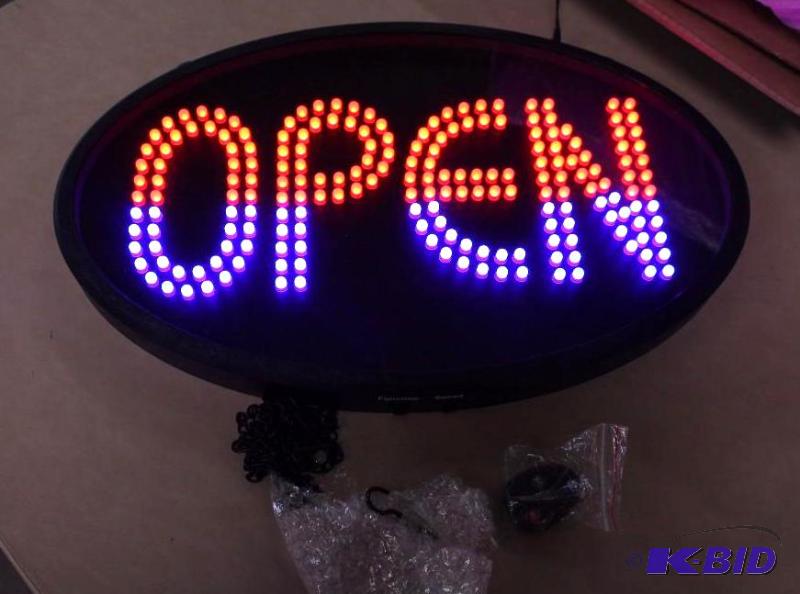 LED open sign, tested, customer return
