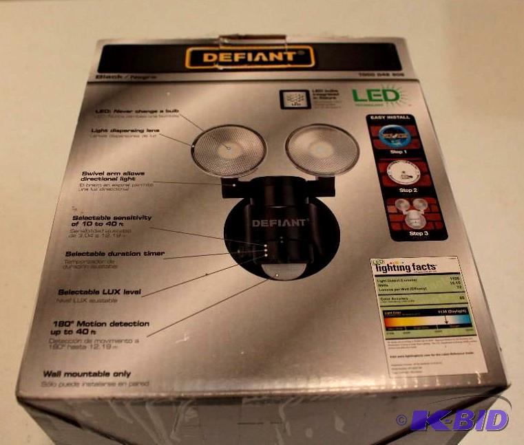Defient Motion light, damaged, customer return