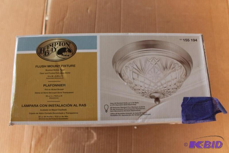 Hampton Bay ceiling light, damaged, customer return