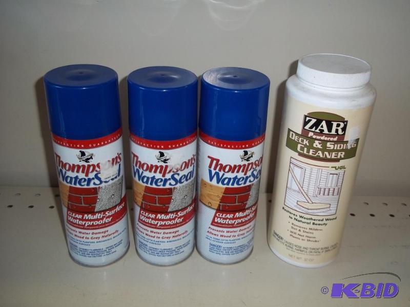 New Thompsons water seal and Zar deck cleaner...